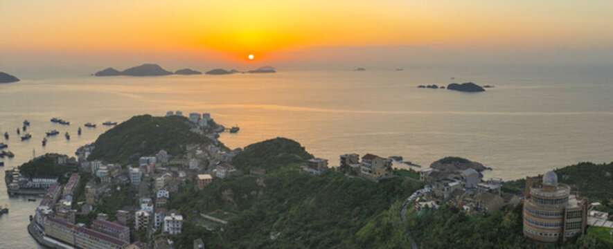 中國浙江溫州石塘半島日出