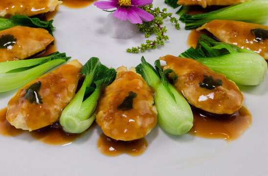 蠔汁琵琶豆腐
