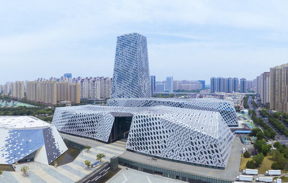 濟南市圖書館濟南市美術館航拍