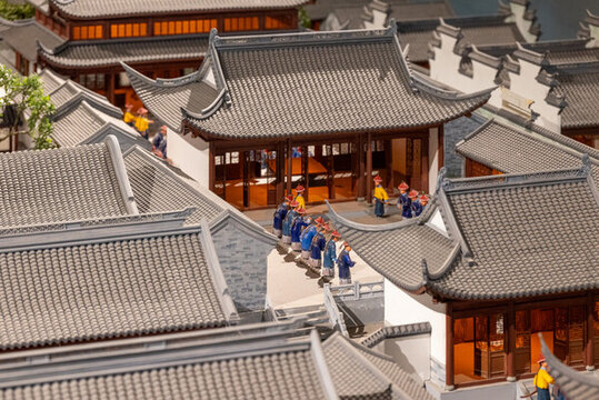 古代官府建筑模型