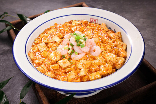 香蔥蝦仁燒豆腐