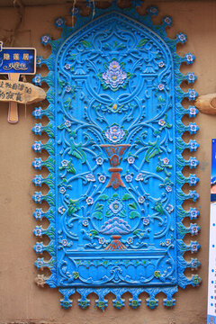 藍(lán)色畫壁