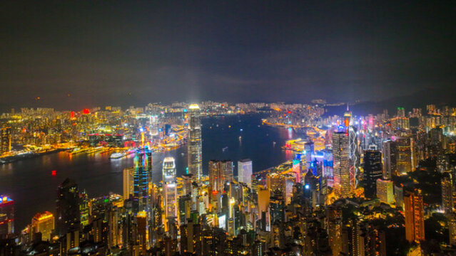 香港維多利亞港夜景