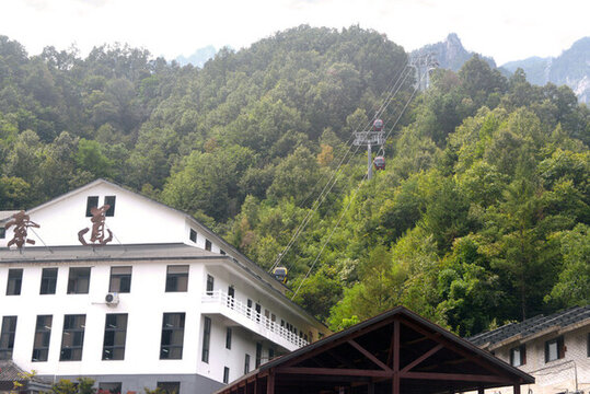 河南洛陽(yáng)老君云景索道站