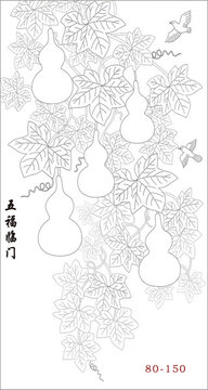 葫蘆線描