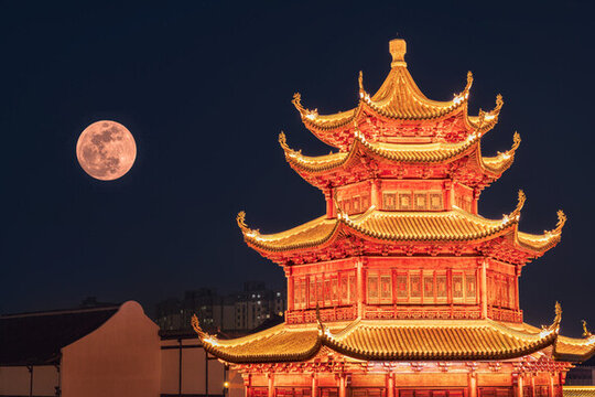 臺(tái)州路橋區(qū)十里長(zhǎng)街福星閣中秋