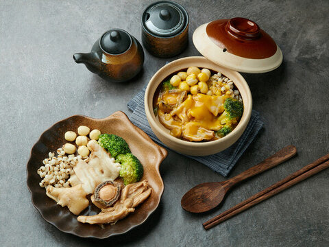 海鮮金湯撈飯