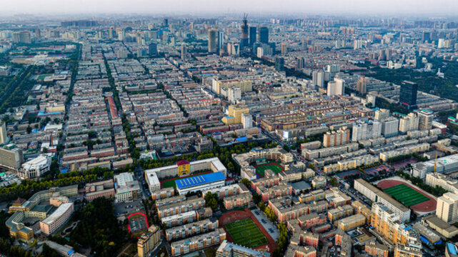 中國長春市城區(qū)建筑景觀