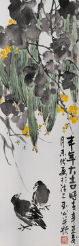 中國畫寫意花鳥豐年大吉