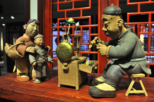 捏面塑的手藝人