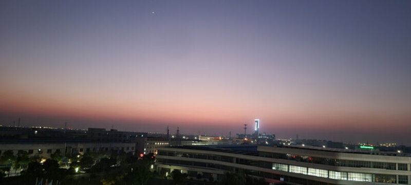 城市黃昏