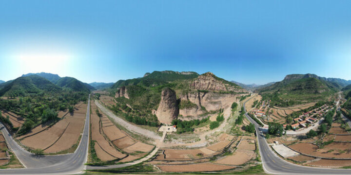 山西左權(quán)五指圣跡全景