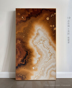 玄關(guān)大理石背景墻抽象畫