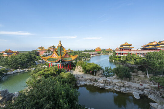 煙臺蓬萊三仙山風(fēng)景區(qū)全景圖