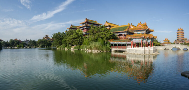 煙臺蓬萊三仙山風景區(qū)全景高清圖