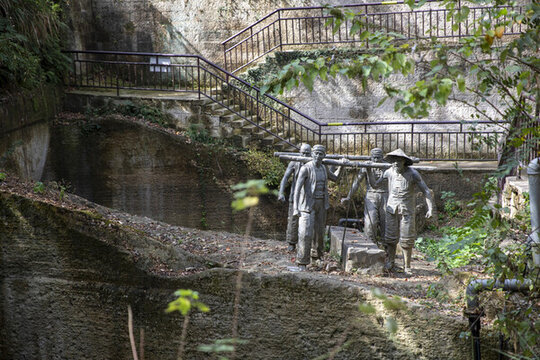 古代采石場場景