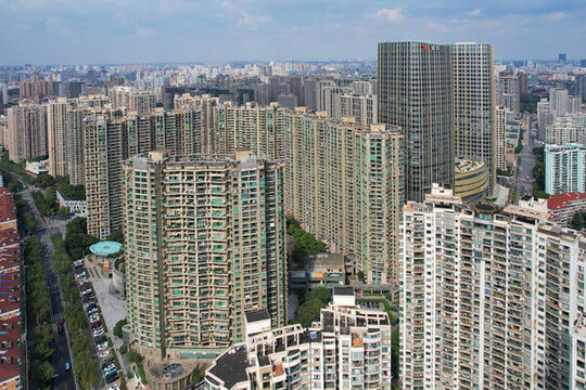 上海瑞虹新城航拍城市風(fēng)光