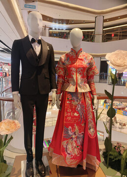 中式结婚礼服