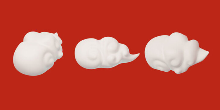 新年云朵傳統(tǒng)佳節(jié)中國風(fēng)祥云3D