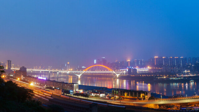 重慶長江兩岸夜景
