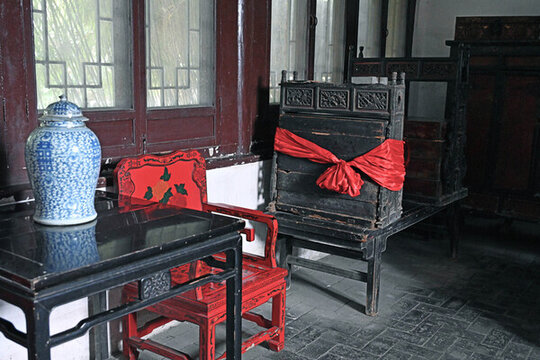 山海關(guān)王家大院清代客廳
