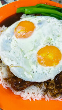 雙蛋叉燒飯