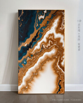 玄關(guān)大理石背景墻抽象畫