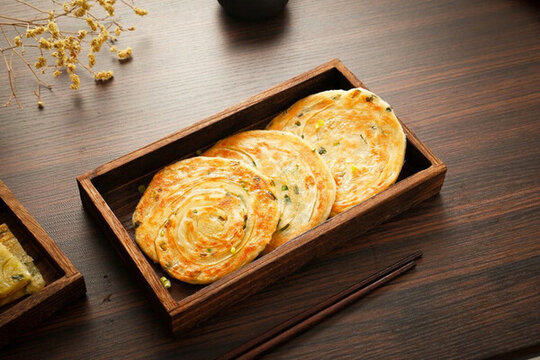 美味蔥油煎餅