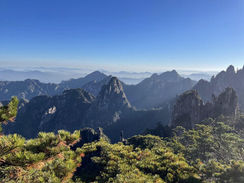 黃山山巒