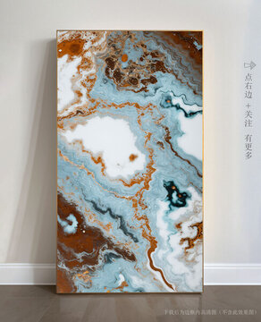 抽象大理石玄關(guān)裝飾畫