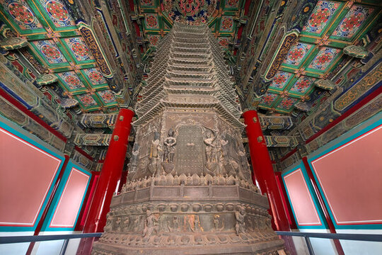 萬(wàn)壽寺無(wú)量壽佛殿滲金多寶銅佛塔