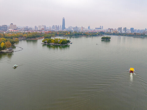 濟(jì)南大明湖冬日美景