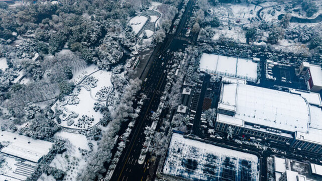 中國長春城區(qū)雪后風(fēng)景