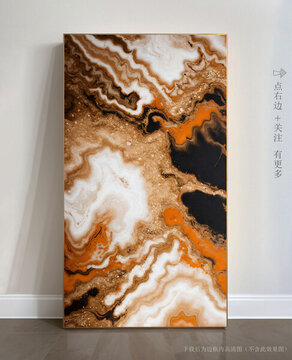 抽象大理石玄關(guān)裝飾畫