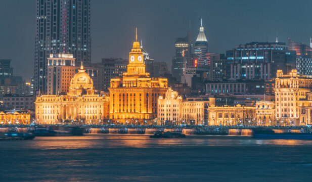 上海萬(wàn)國(guó)建筑群夜景