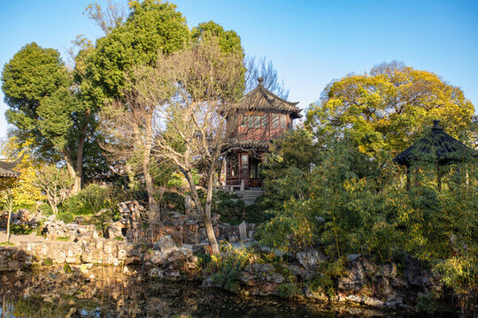拙政園秋景