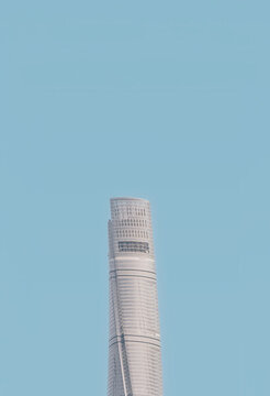 上海中心大廈建筑頂部