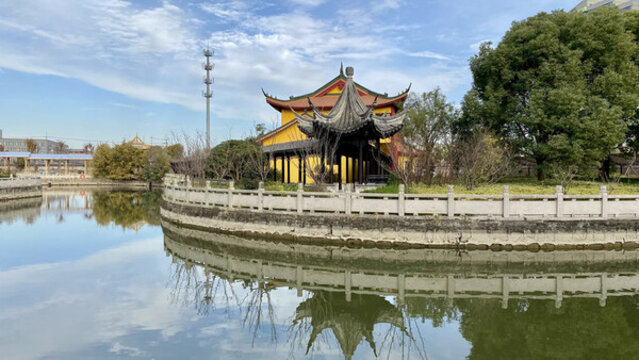 中式園林水景