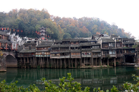 湘西鳳凰古城吊腳樓