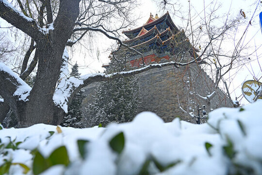 故宮角樓雪景