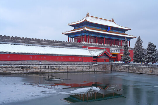 故宮神武門雪景