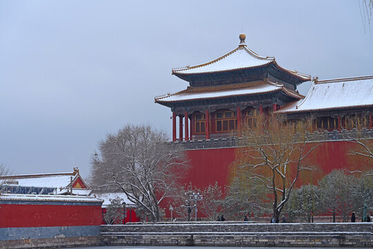 故宮午門雪景