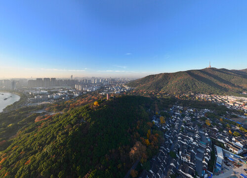 航拍江蘇無(wú)錫城市風(fēng)光