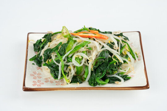 涼拌豆芽菠菜