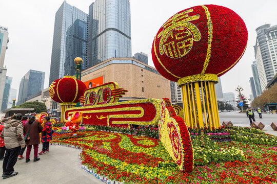 春節(jié)花壇
