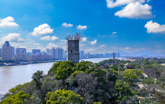 溫州市江心嶼江心雙塔