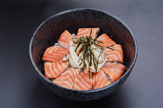 三文魚泡飯