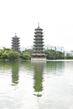 廣西省桂林市日月雙塔