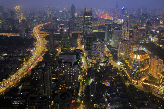 上?；春Ｂ沸绿斓睾脚娘L(fēng)光夜景