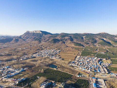 山東濟南長清馬山航拍